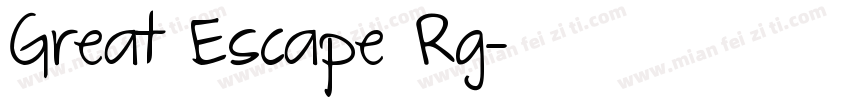 Great Escape Rg字体转换